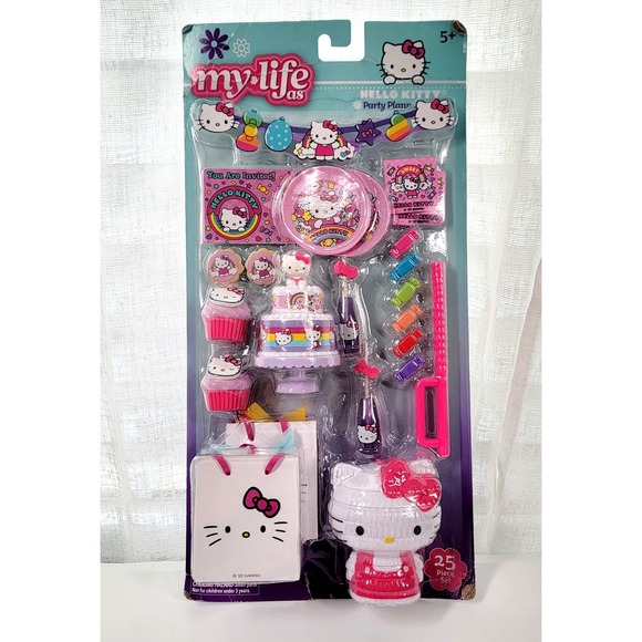 My Life 18" Doll Hello Kitty Birthday Party Planner Play Set Pinata Cake Toy NEW - Picture 1 of 12